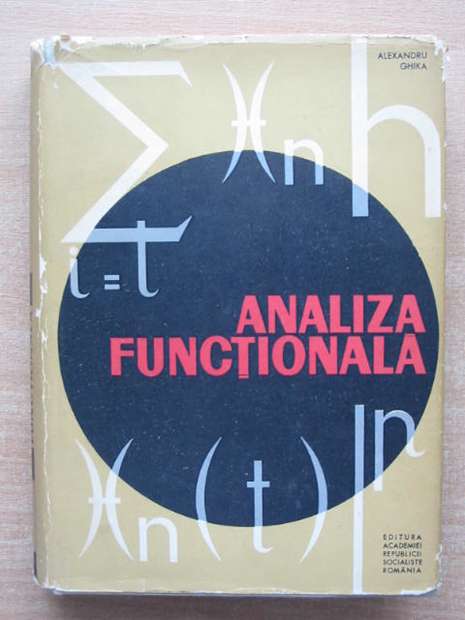 Photo of ANALIZA FUNCTIONALA written by Ghika, Alexandru published by Editura Academiei Republicii Socialiste Romania (STOCK CODE: 807761)  for sale by Stella & Rose's Books