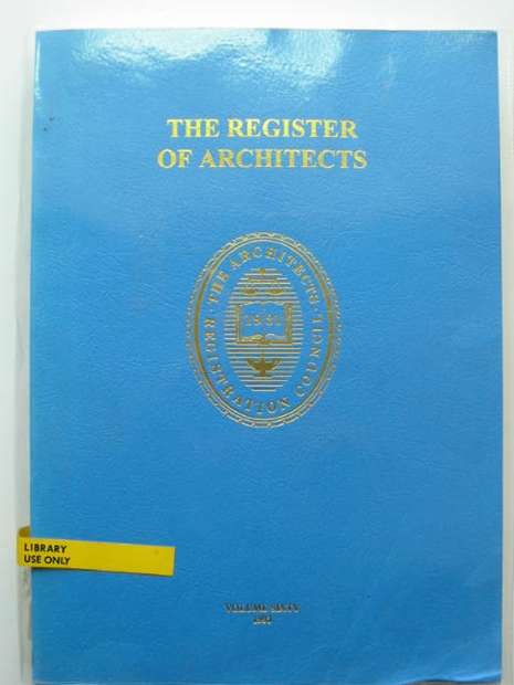 Photo of THE REGISTER OF ARCHITECTS 1993- Stock Number: 810378
