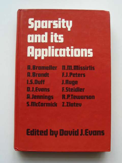 Photo of SPARSITY AND ITS APPLICATIONS- Stock Number: 812366