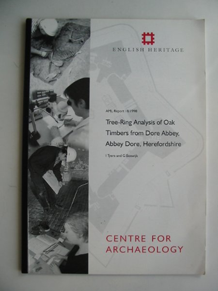 Photo of TREE-RING ANALYSIS OF OAK TIMBERS FROM DORE ABBEY, ABBEY DORE, HEREFORDSHIRE written by Tyers, I. Boswijk, G. published by English Heritage (STOCK CODE: 817117)  for sale by Stella & Rose's Books