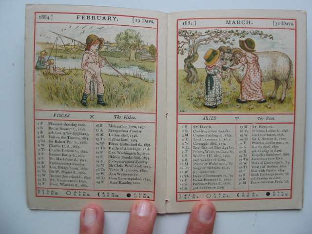 Photo of ALMANACK FOR 1884 written by Greenaway, Kate illustrated by Greenaway, Kate published by George Routledge & Sons (STOCK CODE: 817784)  for sale by Stella & Rose's Books