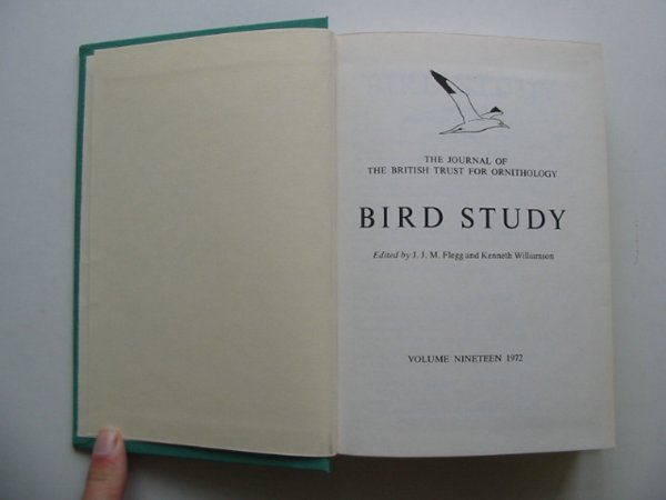Photo of BIRD STUDY VOLS. 19-20 written by Flegg, J.J.M. Williamson, Kenneth published by British Trust for Ornithology (STOCK CODE: 818242)  for sale by Stella & Rose's Books