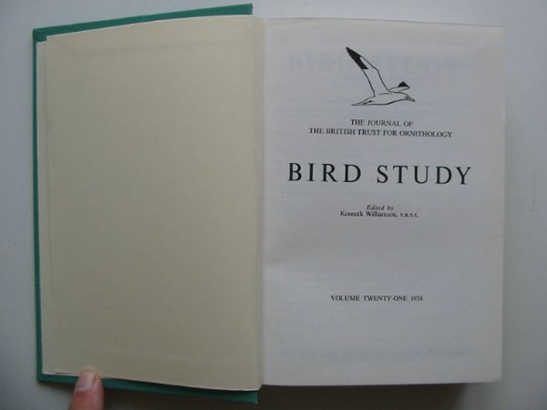 Photo of BIRD STUDY VOLS. 21-22 written by Williamson, Kenneth published by British Trust for Ornithology (STOCK CODE: 818244)  for sale by Stella & Rose's Books
