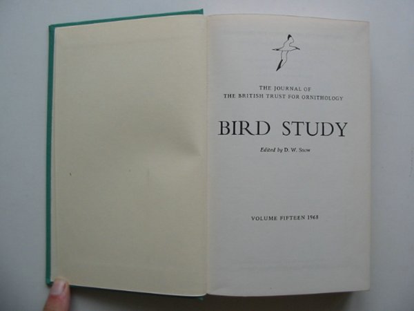 Photo of BIRD STUDY VOLS. 15-16 written by Snow, David W. published by British Trust for Ornithology (STOCK CODE: 818248)  for sale by Stella & Rose's Books