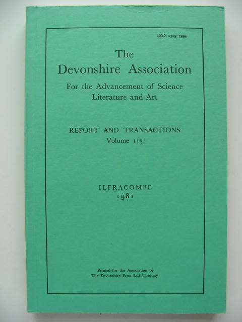 Photo of THE DEVONSHIRE ASSOCIATION FOR THE ADVANCEMENT OF SCIENCE LITERATURE AND ART- Stock Number: 821409