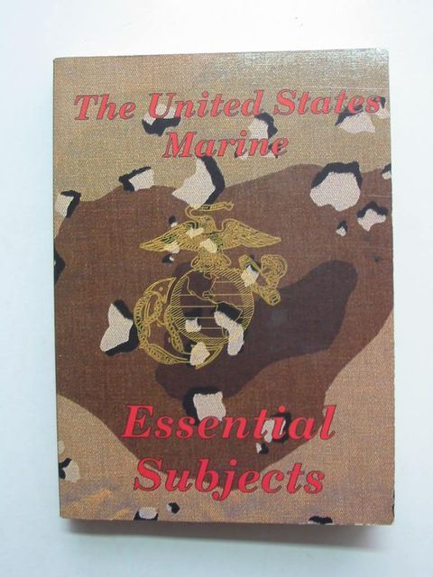 Photo of THE UNITED STATES MARINE ESSENTIAL SUBJECTS- Stock Number: 824010