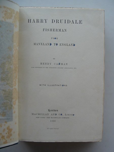 Photo of HARRY DRUIDALE FISHERMAN FROM MANXLAND TO ENGLAND written by Cadman, Henry published by Macmillan & Co. Ltd. (STOCK CODE: 985571)  for sale by Stella & Rose's Books