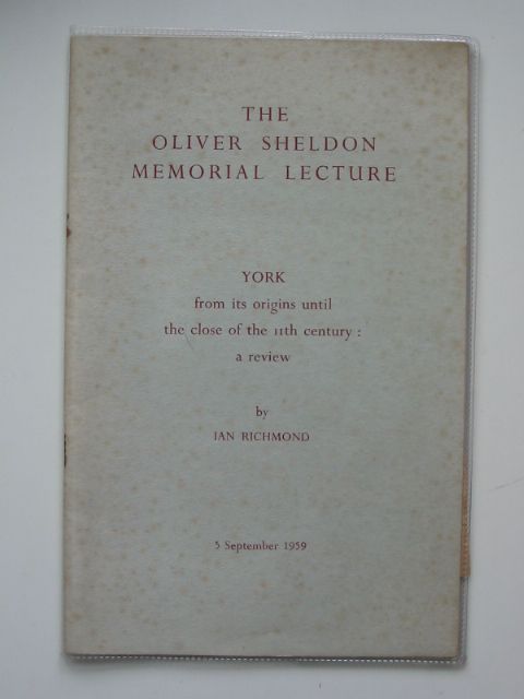 Photo of YORK FROM ITS ORIGINS UNTIL THE CLOSE OF THE 11TH CENTURY written by Richmond, Ian (STOCK CODE: 988789)  for sale by Stella & Rose's Books