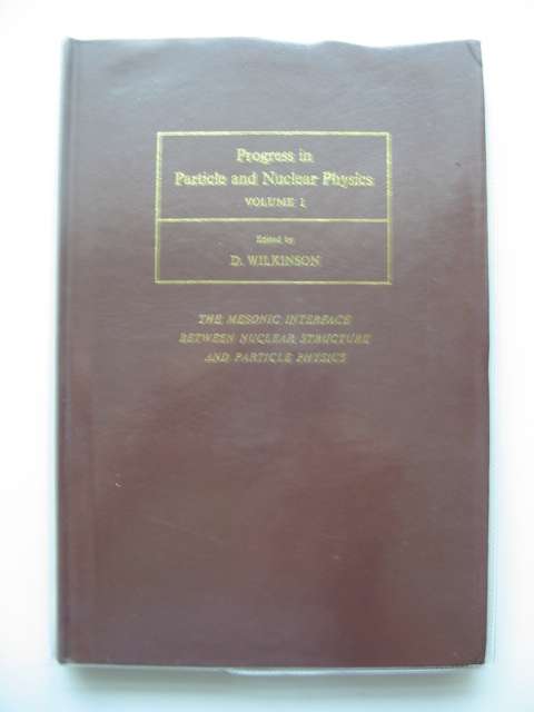 Photo of PROGRESS IN PARTICLE AND NUCLEAR PHYSICS VOLUME 1 written by Wilkinson, D. published by Pergamon Press (STOCK CODE: 989321)  for sale by Stella & Rose's Books